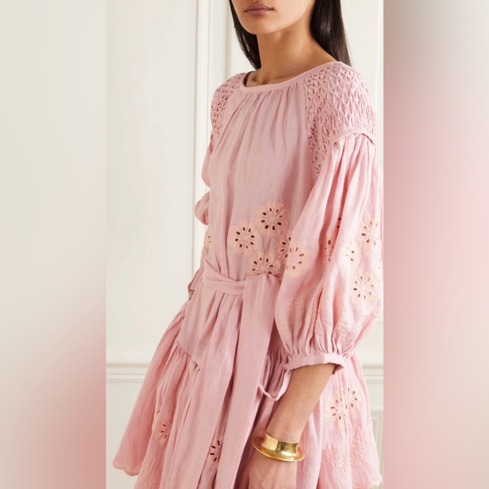 INNIKA CHOO Mini Frill Meg Nettick dress in Candy Floss color, size 0. NWT